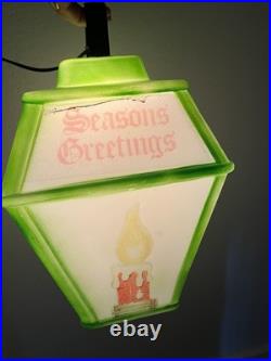 RARE VTG 1973 Christmas Blow Mold Hanging Lantern Empire Carolina Enterprises