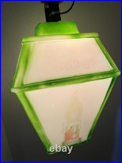 RARE VTG 1973 Christmas Blow Mold Hanging Lantern Empire Carolina Enterprises