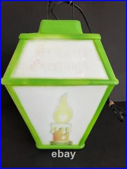 RARE VTG 1973 Christmas Blow Mold Hanging Lantern Empire Carolina Enterprises