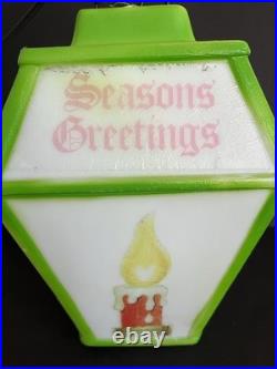 RARE VTG 1973 Christmas Blow Mold Hanging Lantern Empire Carolina Enterprises
