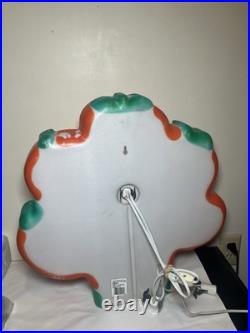 RARE VTG Don Featherstone Halloween Union Blow Mold Ghost Pumpkin Patch Wreath