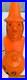 RARE Vintage 1970s Blow Mold Orange Witch Holding a Small Pumpkin AAA2903