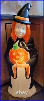 RARE Vintage 1997 Grand Venture Blow Mold Witch Halloween 40 tall Made in USA