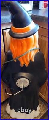 RARE Vintage 1997 Grand Venture Blow Mold Witch Halloween 40 tall Made in USA