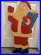 RARE Vintage Christmas Santa Toy Bag Yard Art Yard Decoration 34 HTF Plastic