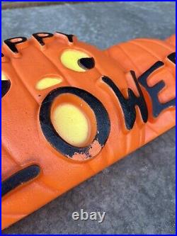 RARE Vintage Don Featherstone Happy Halloween Pumpkin Blow Mold 1996 Union 33