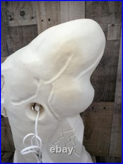 RARE Vintage Halloween Blow Mold Tombstone Ghost Black Cat Drainage Industries