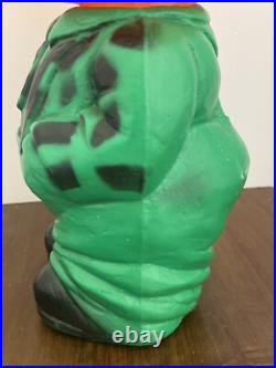 RARE Vintage Mr. Blinky Farmer Jack O Lantern Blow Mold Halloween With Hat