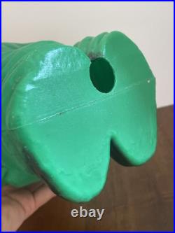 RARE Vintage Mr. Blinky Farmer Jack O Lantern Blow Mold Halloween With Hat