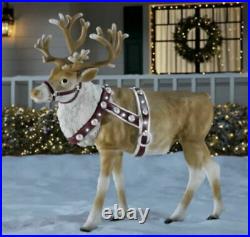 REINDEER BlowMold LED LightED 4 1/2 FT Christmas Outdoor Decorations Holiday