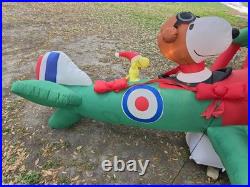 Rare 12ft Snoopy And Woodstock Airplane Inflatable PLEASE READ