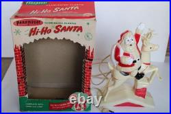 Rare 1950's Paramount Hi-Ho Santa Claus Blow Mold Light with Box, No. 93B (Works)
