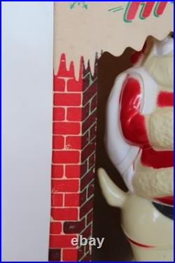 Rare 1950's Paramount Hi-Ho Santa Claus Blow Mold Light with Box, No. 93B (Works)