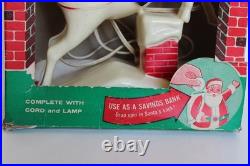 Rare 1950's Paramount Hi-Ho Santa Claus Blow Mold Light with Box, No. 93B (Works)