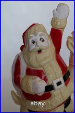 Rare 1950's Paramount Hi-Ho Santa Claus Blow Mold Light with Box, No. 93B (Works)