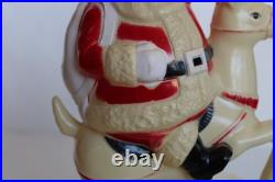 Rare 1950's Paramount Hi-Ho Santa Claus Blow Mold Light with Box, No. 93B (Works)