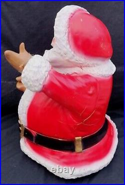 Rare 1960 Alfco NY Artistic Latex Form Santa Claus Christmas Figurine Blow Mold