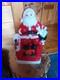 Rare 1981 Carolina vintage Christmas Blow Mold Santa Claus Chimney Fireplace 17