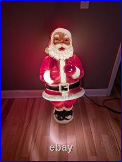 Rare Beco Motorized Motion Santa Christmas Mechanical Vintage Blow Mold Rare Beco Motorized Motion Santa Christmas Mechanical Vintage Blow Mold