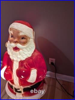 Rare Beco Motorized Motion Santa Christmas Mechanical Vintage Blow Mold