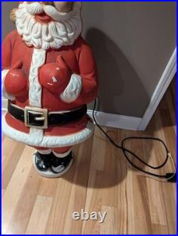 Rare Beco Motorized Motion Santa Christmas Mechanical Vintage Blow Mold