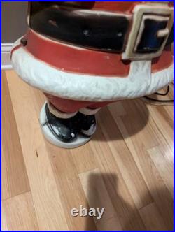 Rare Beco Motorized Motion Santa Christmas Mechanical Vintage Blow Mold
