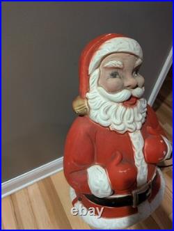 Rare Beco Motorized Motion Santa Christmas Mechanical Vintage Blow Mold