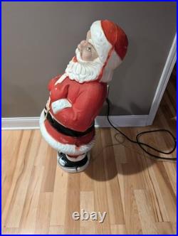 Rare Beco Motorized Motion Santa Christmas Mechanical Vintage Blow Mold