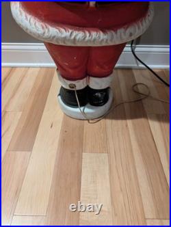 Rare Beco Motorized Motion Santa Christmas Mechanical Vintage Blow Mold