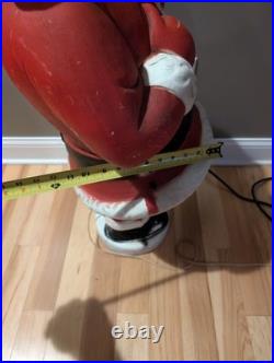 Rare Beco Motorized Motion Santa Christmas Mechanical Vintage Blow Mold