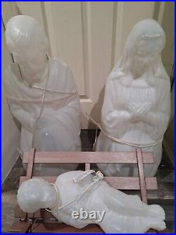 Rare Blow Mold Nativity Scene