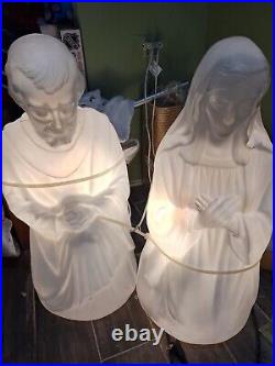 Rare Blow Mold Nativity Scene