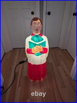 Rare Blow Mold Vintage 41 TPI Canada Choir Boy Caroler Christmas Nativity