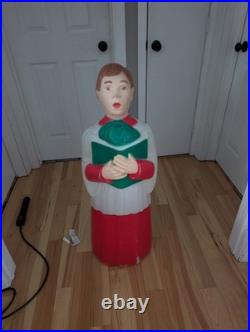 Rare Blow Mold Vintage 41 TPI Canada Choir Boy Caroler Christmas Nativity