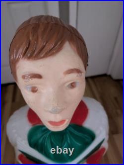Rare Blow Mold Vintage 41 TPI Canada Choir Boy Caroler Christmas Nativity