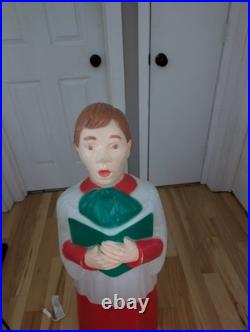 Rare Blow Mold Vintage 41 TPI Canada Choir Boy Caroler Christmas Nativity