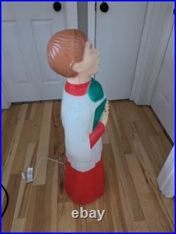 Rare Blow Mold Vintage 41 TPI Canada Choir Boy Caroler Christmas Nativity
