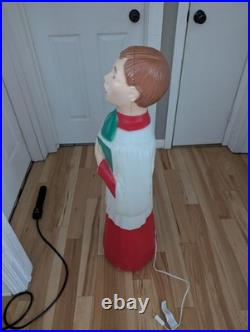 Rare Blow Mold Vintage 41 TPI Canada Choir Boy Caroler Christmas Nativity