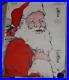 Rare Circa 1940’s-50’s Life Size Santa Craft or Woodworking Pattern with Tube