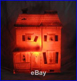 Rare Don Featherstone Haunted House Light Up Halloween Blow Mold