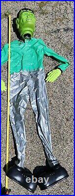 Rare Fun World 6 Foot Motion Activated Monster Frankenstein Halloween Decor READ