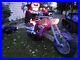 Rare Gemmy 8ft Skeleton On Motorcycle Chopper Airblown Inflatable