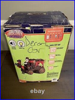 Rare Gemmy Halloween Inflatable Airblown 8ft Carriage Hearse with Sound