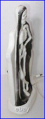 Rare General Foam Skeleton Grave Blow Mold 14 Halloween Grim Reaper Tombstone