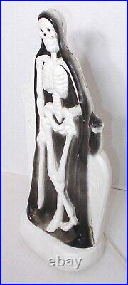 Rare General Foam Skeleton Grave Blow Mold 14 Halloween Grim Reaper Tombstone