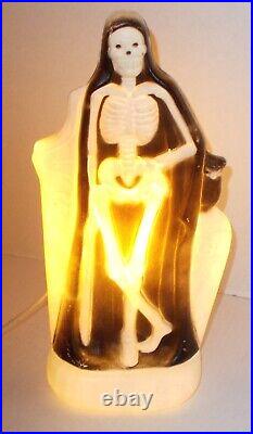 Rare General Foam Skeleton Grave Blow Mold 14 Halloween Grim Reaper Tombstone
