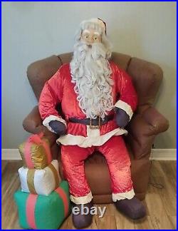 Rare Huge Gemmy Airblown Inflatable Christmas Realistic Santa Clause 5