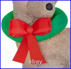 Rare New Giant 10.5 Ft Tall Christmas Led Fuzzy Reindeer Inflatable By Gemmy
