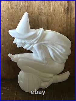 Rare Old Vintage Halloween Plastic Blowmold Blow Mold Witch Union Featherstone