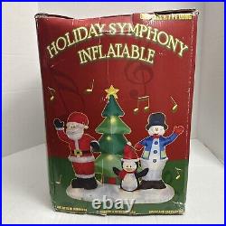Rare Outside Holiday Symphony Inflatable Airblown Musical EUC 8ft Tall 7W Tested
